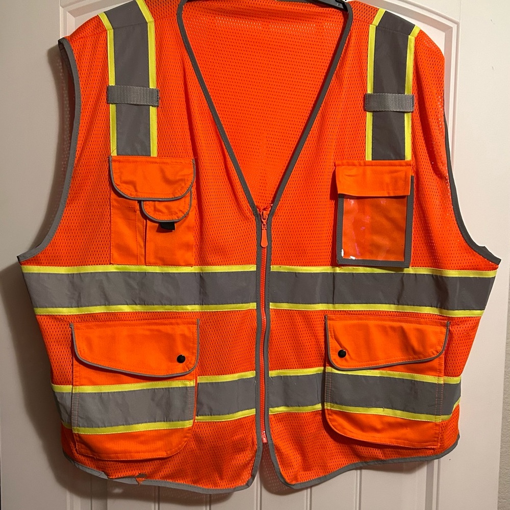 3 Mens Safety Vest 5-7XL
